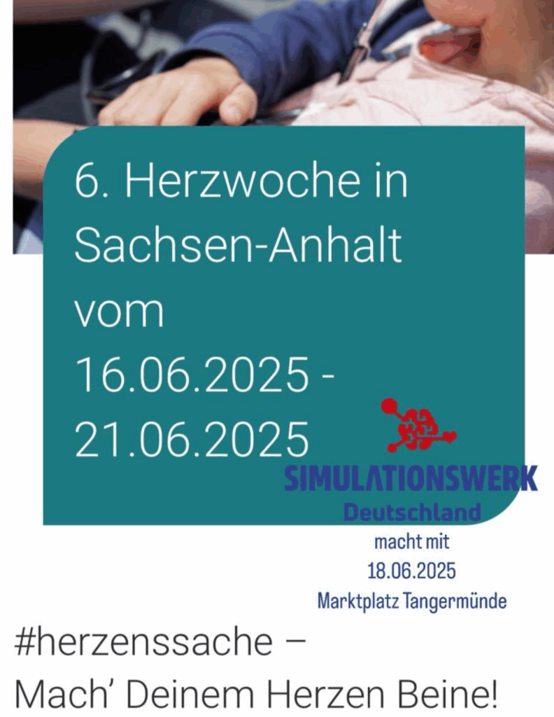 6. Herzwoche Sachsen-Anhalt, 18.06.25 Prävention auf dem Marktplatz in Tangermünde