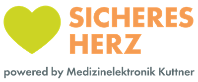 Logo der Initiative Sicheres Herz von Medizinelektronik Kuttner – Kooperationspartner für Herzsicherheit und medizinische Notfallversorgung